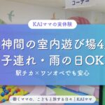 阪神間の子連れ室内遊び場4選（駅チカ・ワンオペでも安心・雨の日OK）
